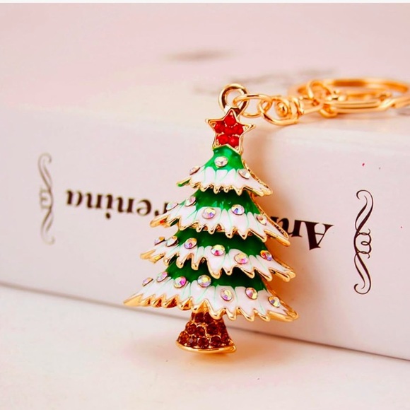 Unbranded Handbags - Christmas Tree Bag Charm Key Chain